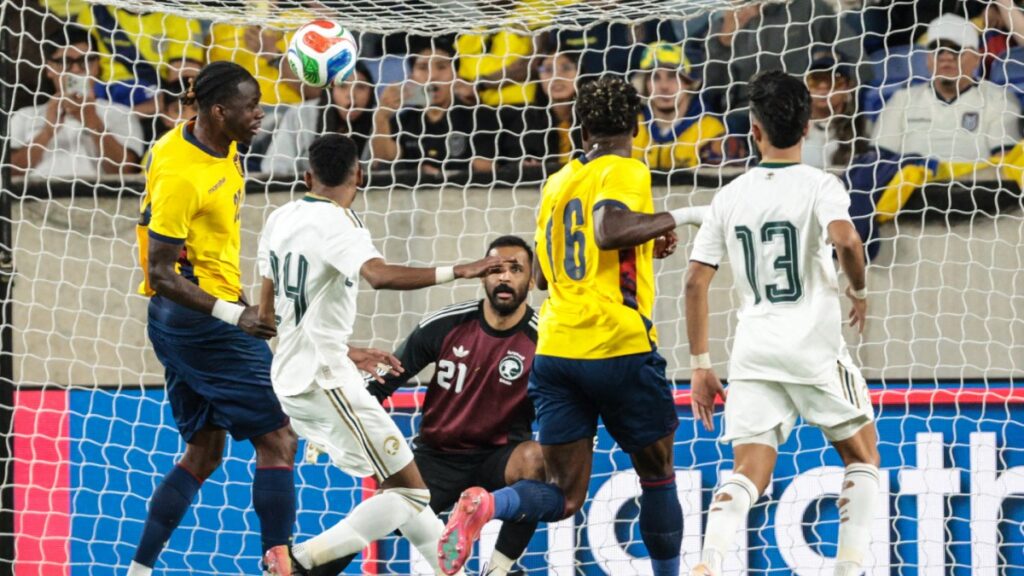 Anotación de Ecuador ante Arabia Saudita