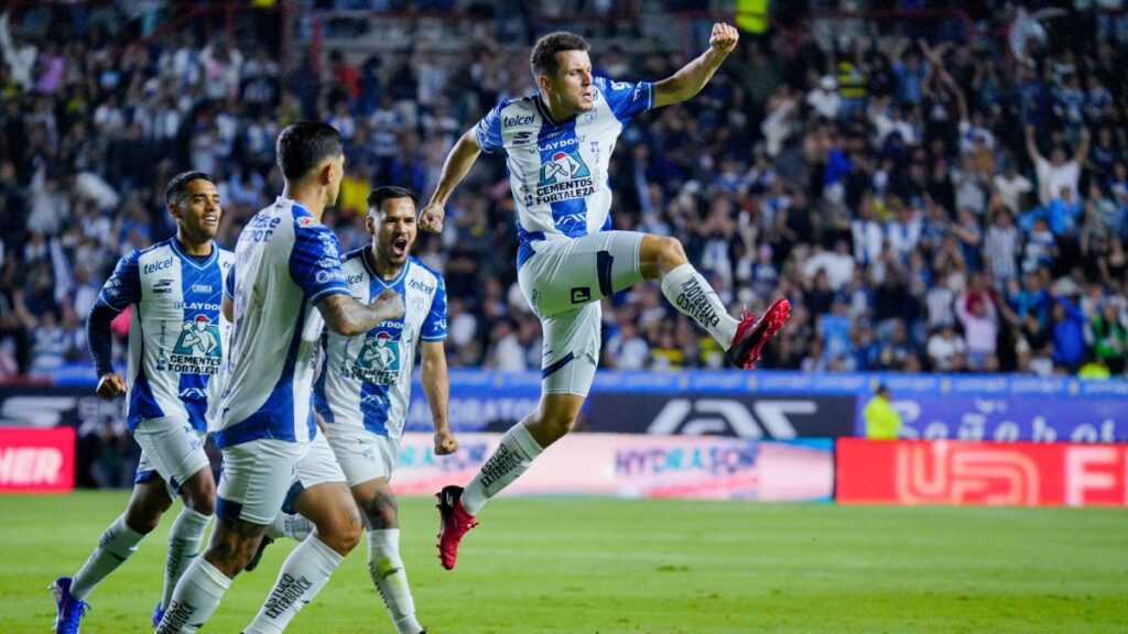Idrissi en festejo de gol