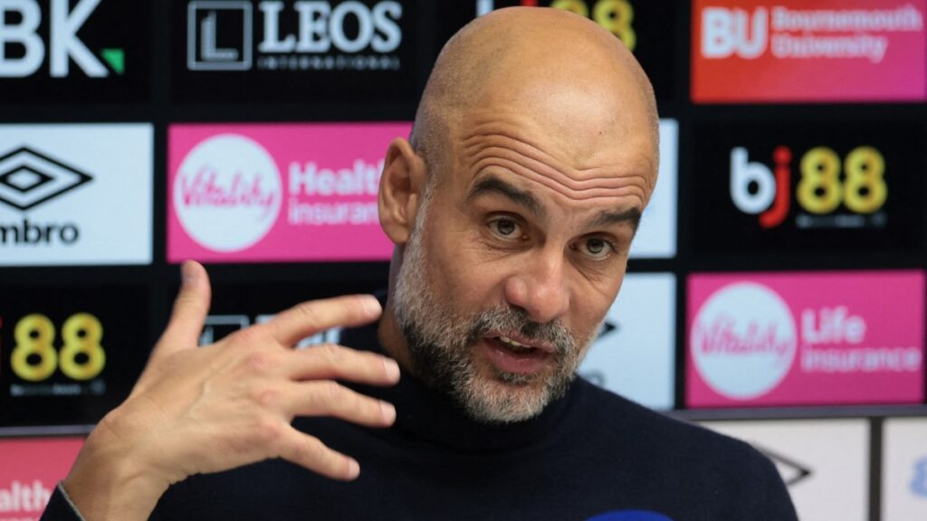 Pep Guardiola | Imágenes de acción vía Reuters