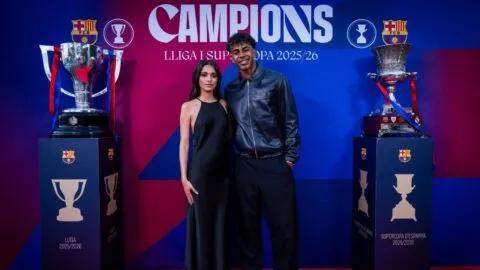 Quién es Inés García, la pareja de Lamine Yamal que fue a la celebración del Barcelona