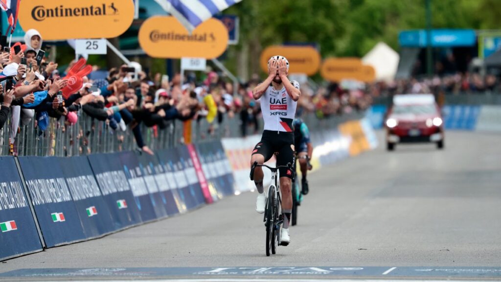 Igor Arrieta gana una dramática etapa 5 del Giro de Italia tras caída, desvío y remontada final