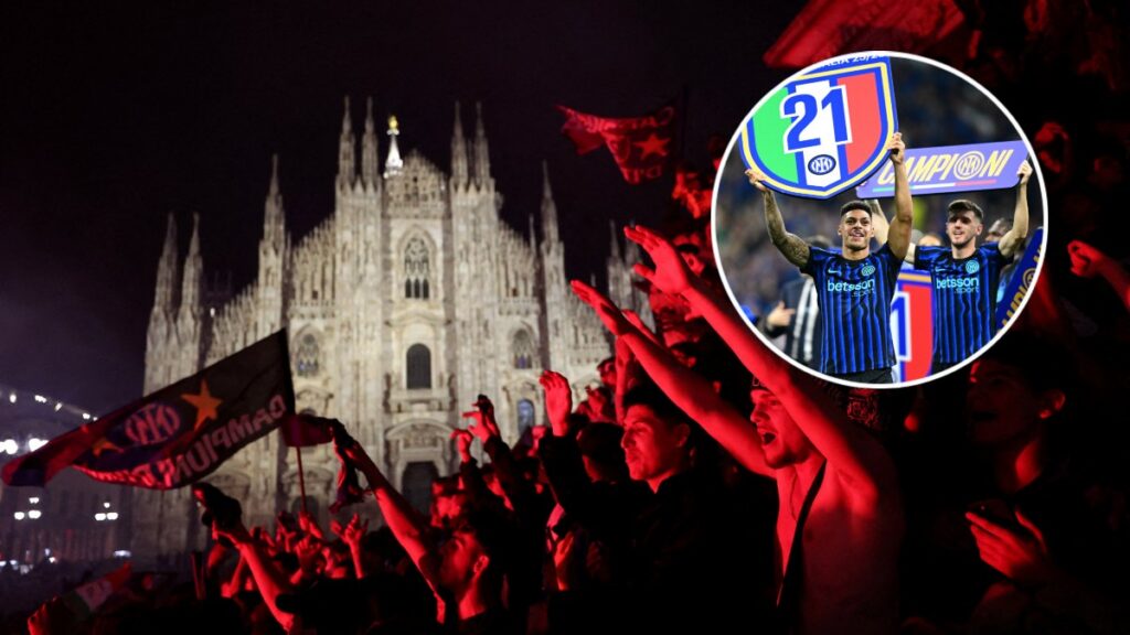 El Inter de Milán en festejo por el título