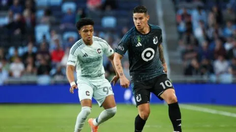 James Rodríguez culmina su fugaz ciclo en Minnesota United con una derrota