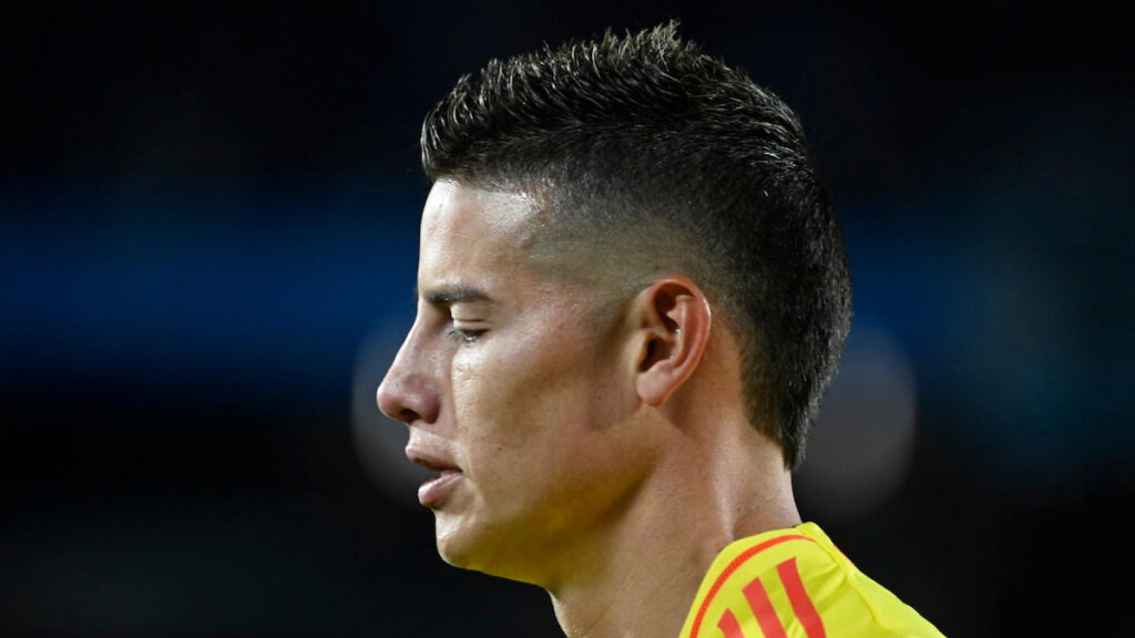 James Rodríguez, en un partido de la Selección Colombia. - Vizzor Image.