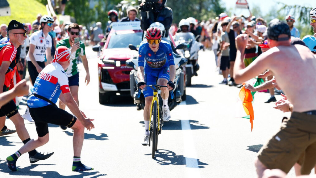 Jonas Vingegaard gana la etapa 14 en el Giro de Italia. - Luca Bettini, AFP.
