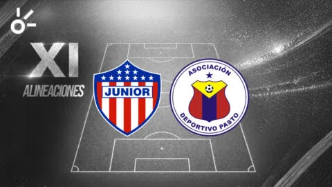 Posibles alineaciones de Junior vs Deportivo Pasto por la Liga BetPlay Dimayor 2026-I