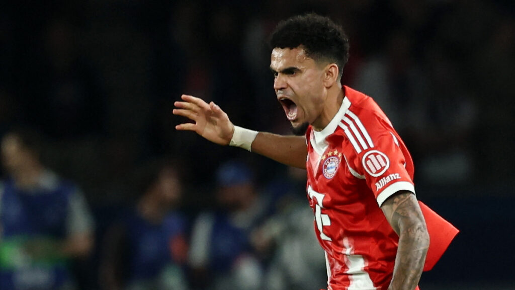 Luis Díaz, en un partido del Bayern. - Gonzalo Fuentes, Reuters.