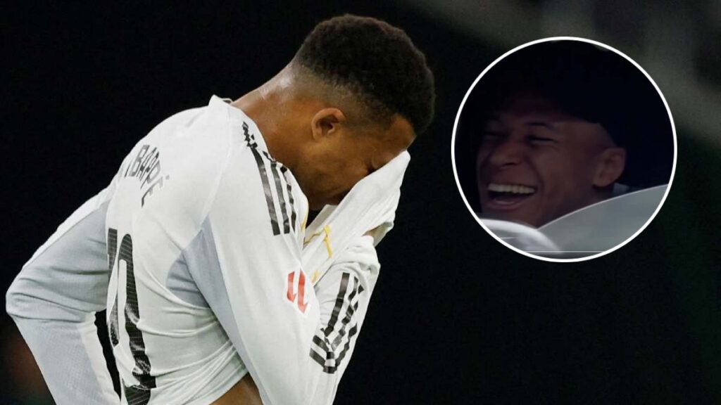 Mbappé y una polémica risa tras el entrenamiento del Real Madrid