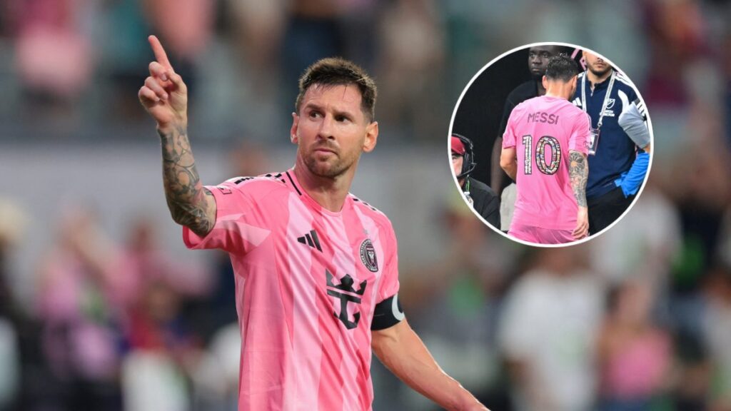 Leo Messi salió lesionado del partido del Inter Miami