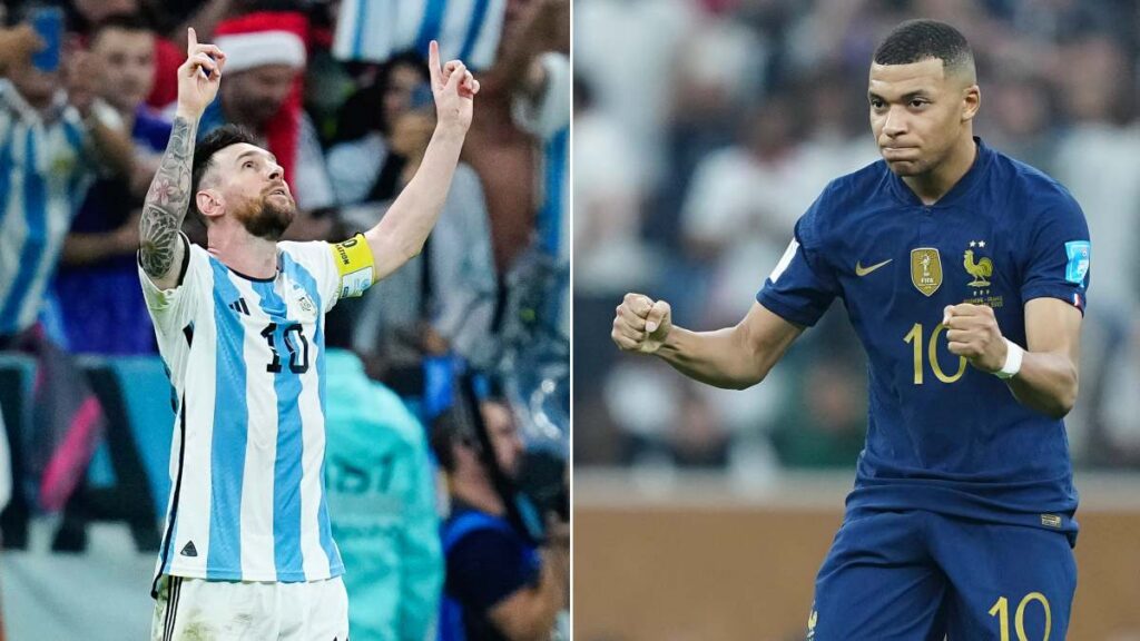 Messi y Mbappé celebran en el Mundial de Qatar 2022