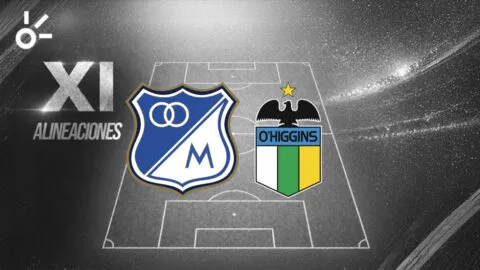 Posibles alineaciones de Millonarios vs O'Higgins por la Copa Sudamericana 2026