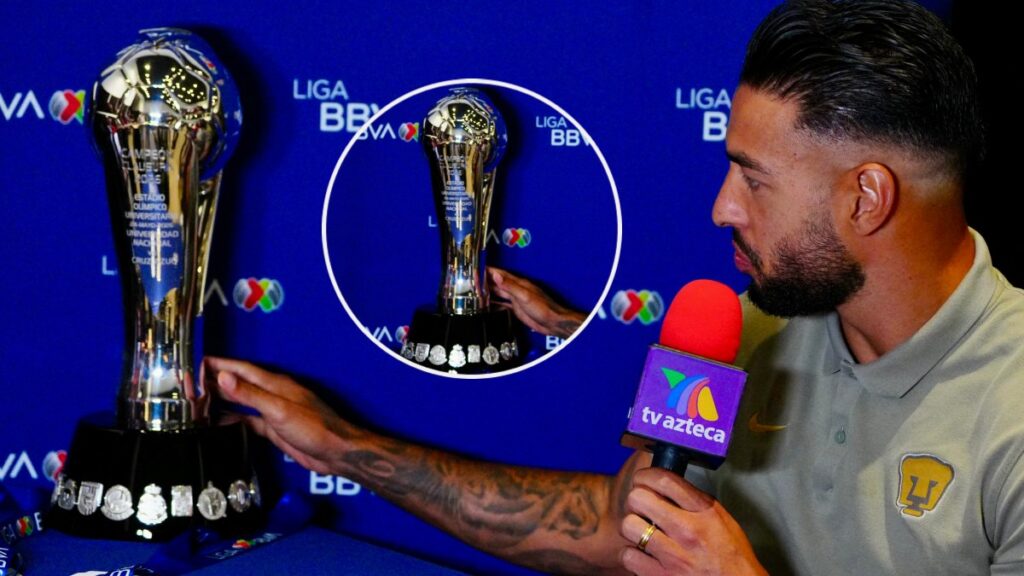 La cábala reza que el trofeo se mira y no se toca hasta que se levanta como campeón, pero Nathan Silva rompió esta tradición
