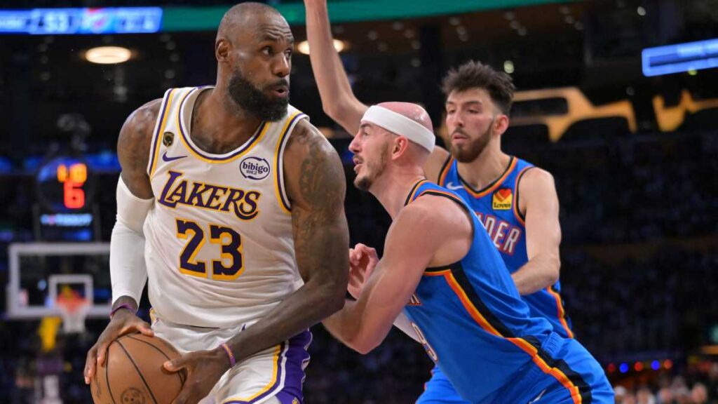 Thunder vuelve a imponerse a Los Lakers, que están a una derrota de decirle adiós a la postemporada