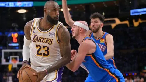 Thunder vuelve a imponerse a Los Lakers, que están a una derrota de decirle adiós a la postemporada