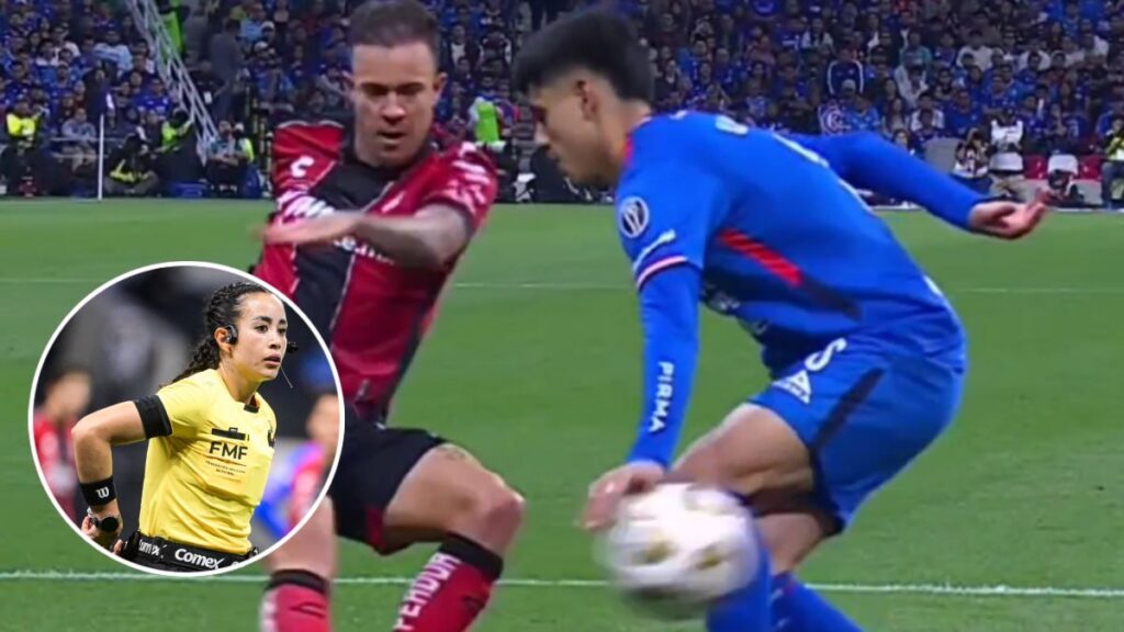 Katia Itzel García no marcó penalti en esta mano de Omar Campos