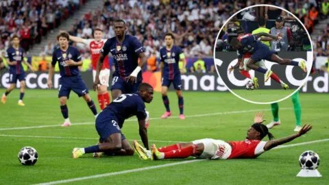 ¡Controversia en la final de la Champions League! ¿Penalti de Nuno Mendes sobre Noni Madueke en el tiempo extra?