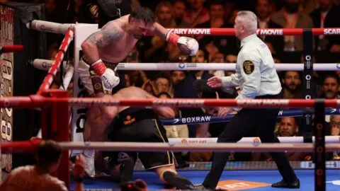 ¡Polémica en Egipto! Las tarjetas no favorecían a Usyk antes de la detención de la pelea