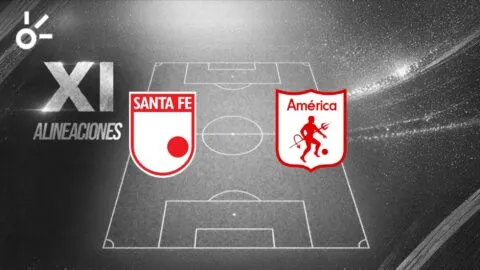 Posibles alineaciones del Independiente Santa Fe vs América de Cali por la Liga BetPlay 2026-I