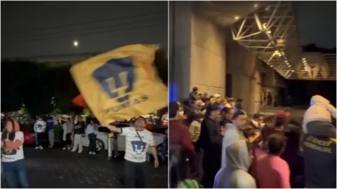 ¡Noche auriazul previa a la final! Pumas recibe apoyo masivo antes del duelo ante Cruz Azul