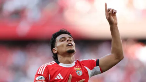 Richard Ríos y su dulce momento: segundo gol al hilo con Benfica