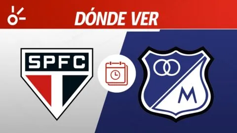 Sao Paulo vs Millonarios, en vivo: dónde ver la Copa Sudamericana 2026