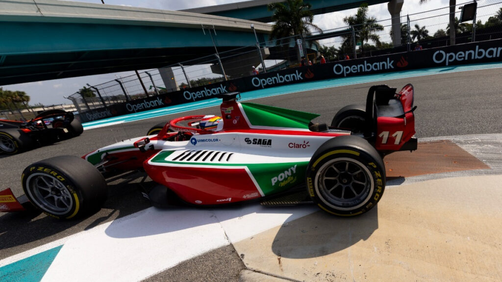 Sebastián Montoya, en competencia. - Prema Racing.