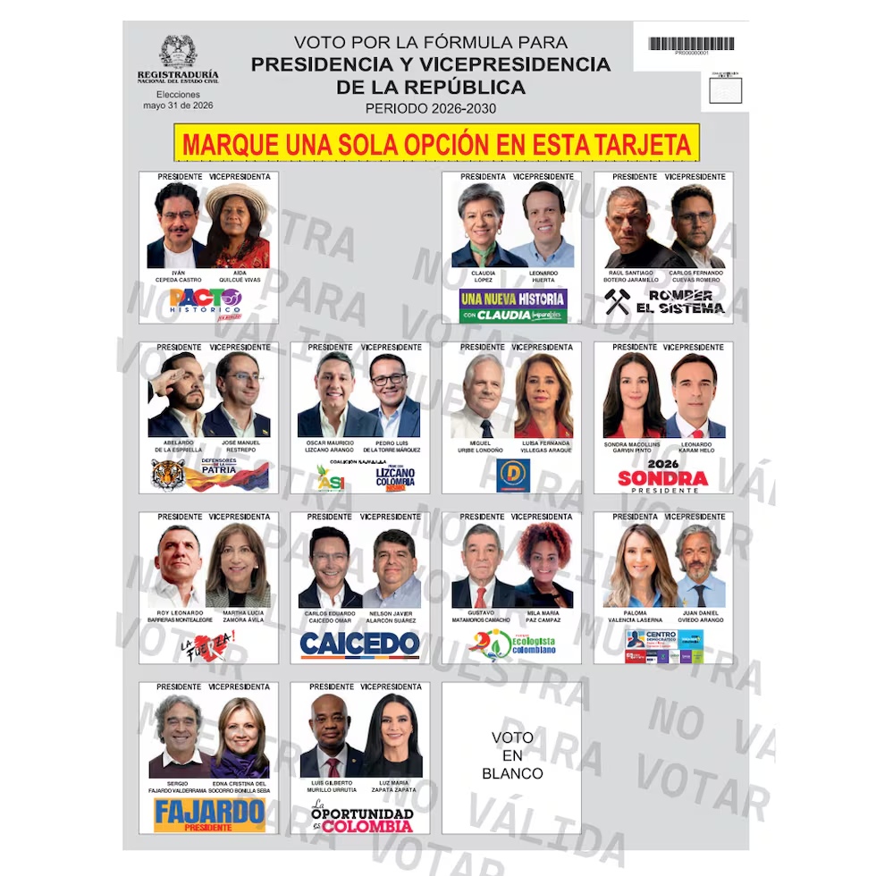 Tarjetón electoral
