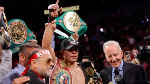 ¡Triple corona! David Benavidez pulveriza al Zurdo Ramírez y conquista el peso crucero