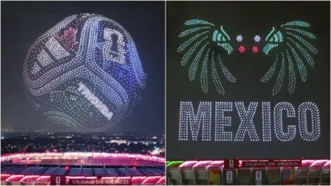 ¡El cielo de México se ilumina! FIFA presume show de drones previo al inicio del Mundial