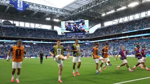 Arabia Saudita vs Uruguay en vivo: ¡Los equipos ya calientan en Miami!