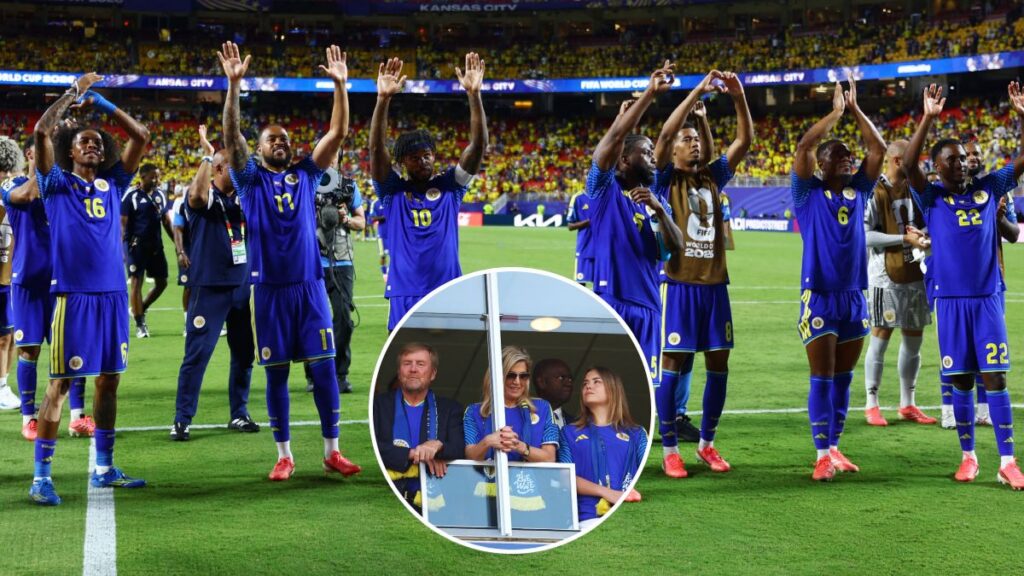 Reyes de Países Bajos celebran empate de Curazao
