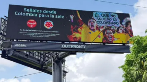Claro Colombia llega a Miami con 19 pantallas digitales para acompañar a la Selección