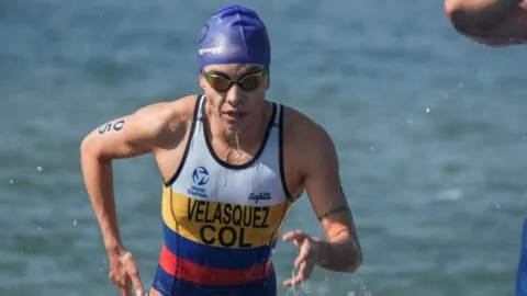 Colombia se mete al top 10 en la Copa Mundo de Triatlón