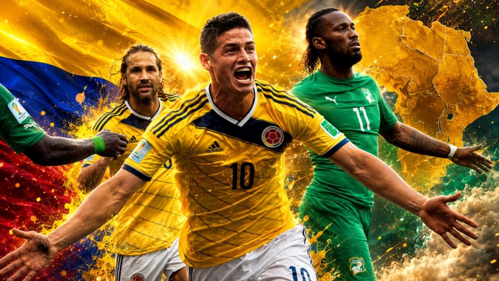Colombia vs africanos en el Mundial