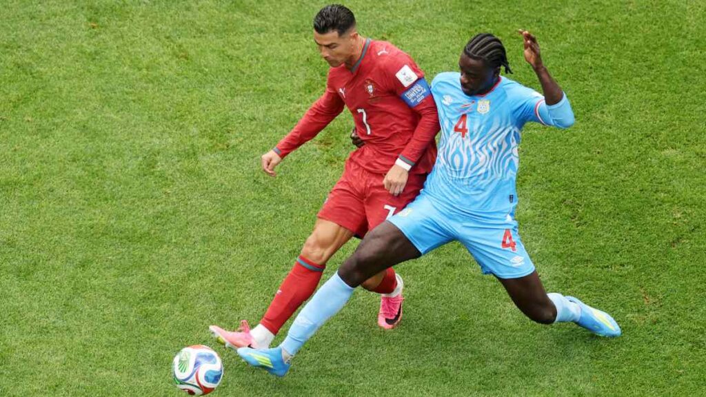 Cristiano Ronaldo durante el partido del Mundial 2026 entre Portugal y Congo