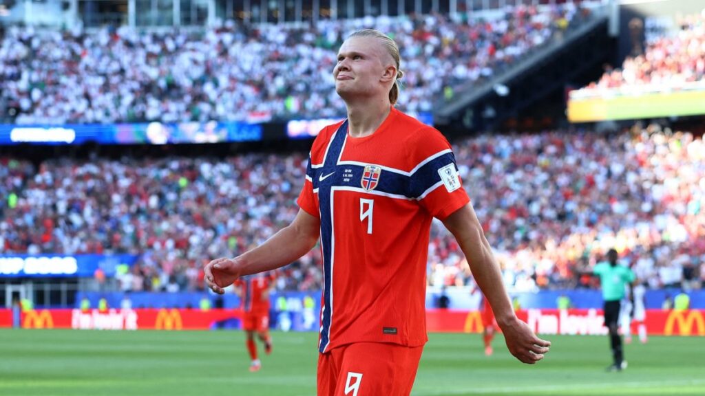 Haaland guio la goleada de Noruega