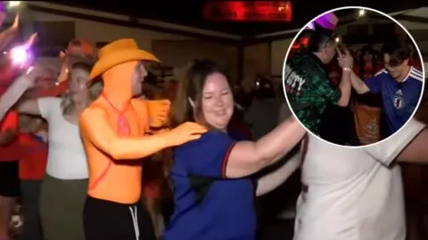 Mundial 2026: el color previo al Países Bajos vs Japón ¡Una fiesta detenida por la policía!
