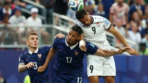Francia vs Irak en vivo: Exhibición gris de los galos bajo la tormenta
