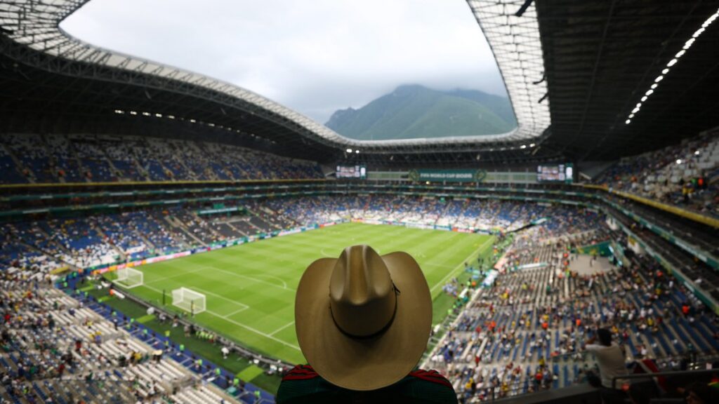 El Estadio Monterrey previo al Suecia vs Túnez