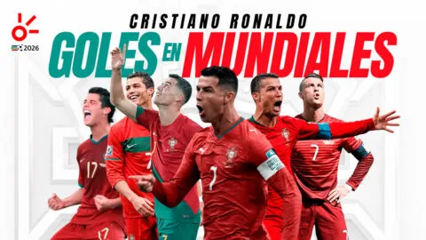 ¡Legendario! Cristiano Ronaldo, primer jugador en marcar en seis mundiales distintos