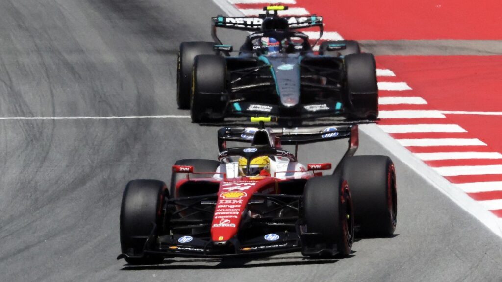 Lewis Hamilton durante el Gran Premio de Barcelona