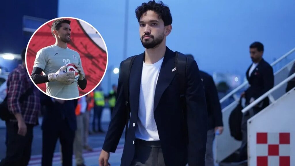 La selección de Irán en su llegada a México