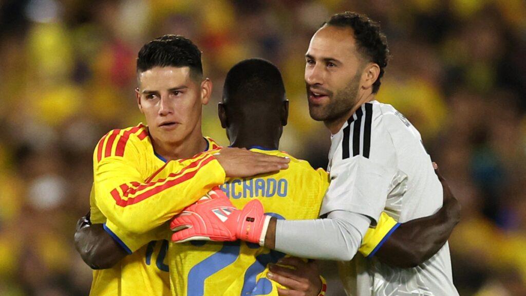 James Rodríguez, Déiver Machado y David Ospina