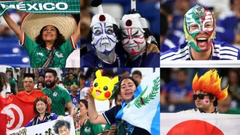 Japón vs Túnez: la afición pone el color previo al partido 1000 en la historia de los Mundiales