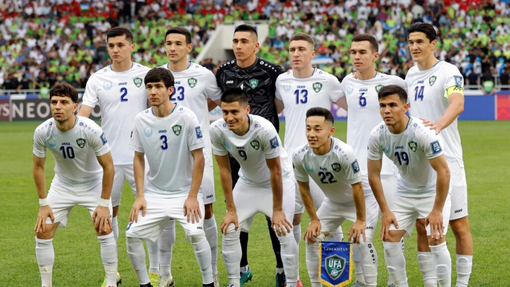 Jugadores de la Selección de Uzbekistán