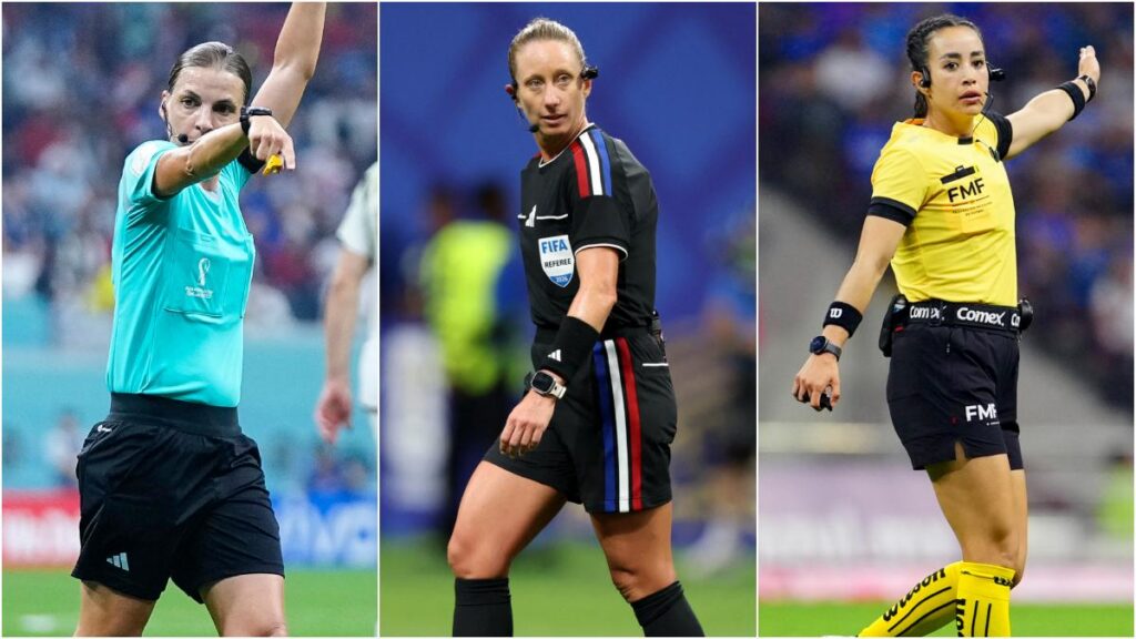 Katia Itzel García, Tori Penso y Stéphanie Frappart han impartido justicia en un partido de la Copa del Mundo varonil hasta este momento