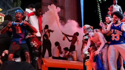 Emoción y tensión en Nueva York por los festejos del título de los Knicks en la NBA