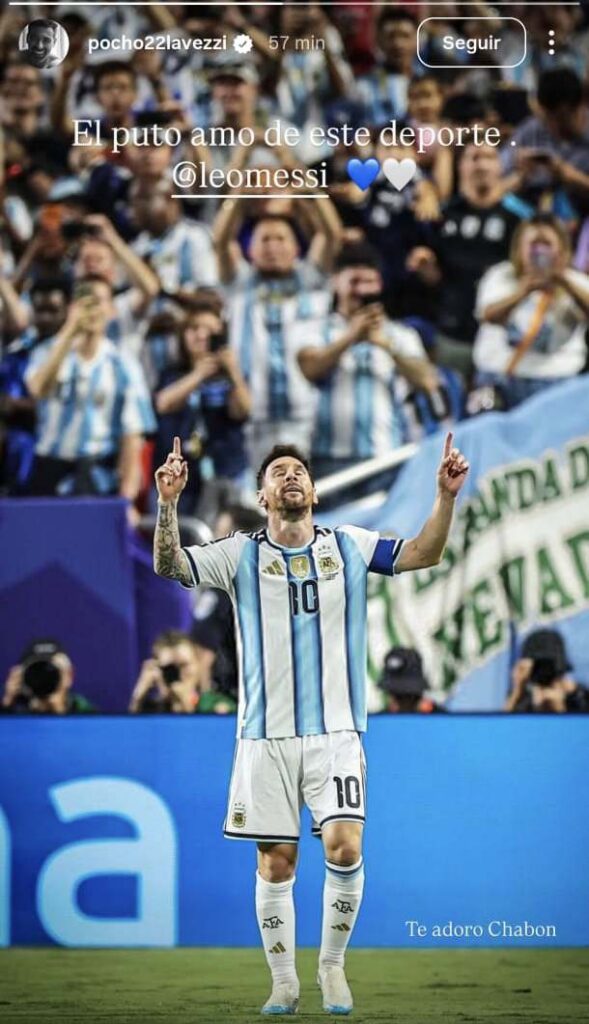 Pocho Lavezzi se rinde ante Messi