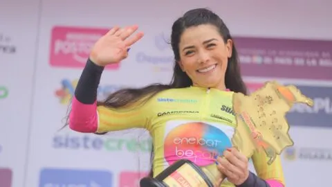 ¡Historia pura! Lilibeth Chacón, la ciclista que más veces ha ganado la Vuelta a Colombia Femenina