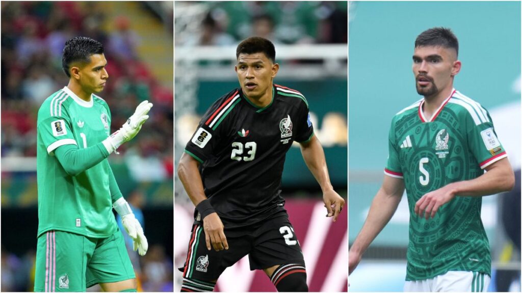 Los intocables del Tri: Rangel, Vásquez y Gallardo.